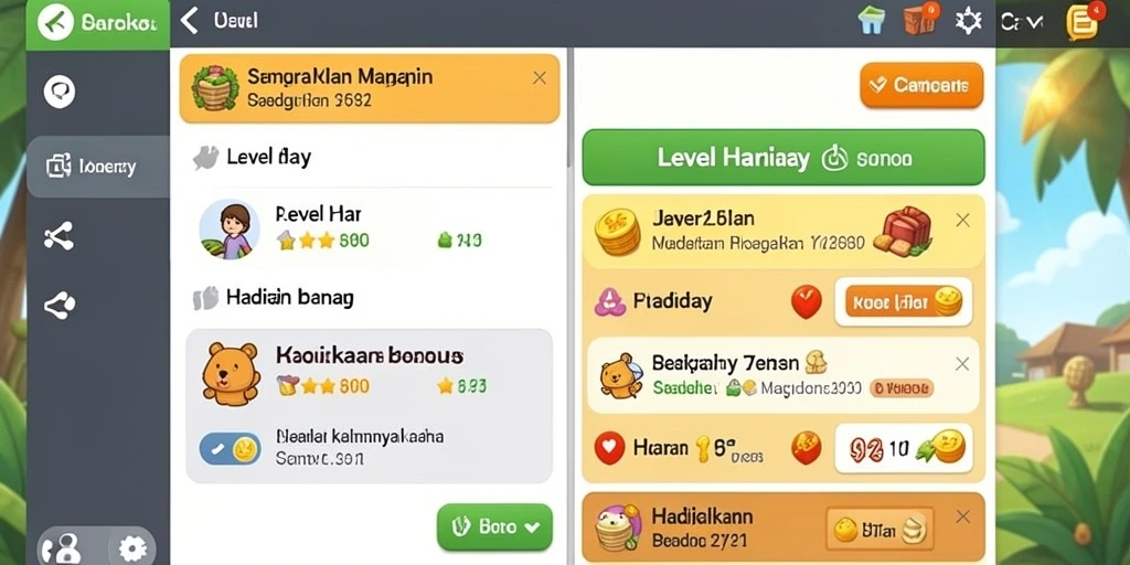 Screenshot memperlihatkan fitur power-up baru.