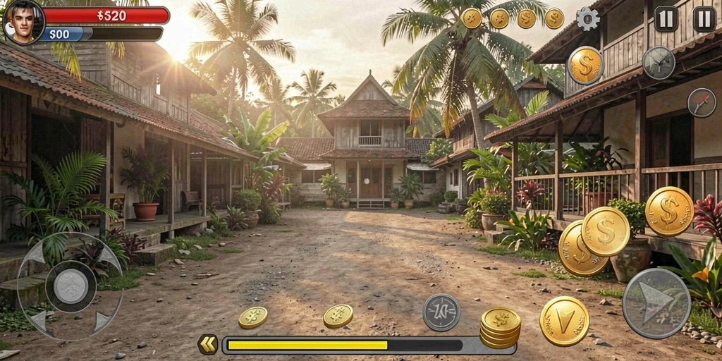 Momen seru saat bermain dengan teman.